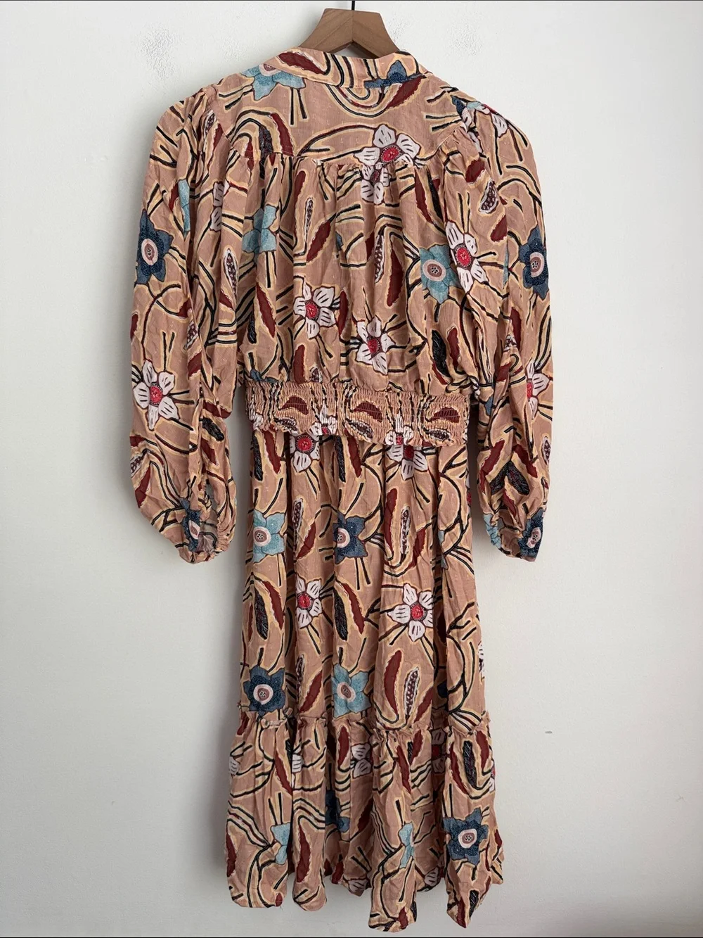 Christian Siriano NY 2 Piece Set floral Outfit Top Shirt long sleevemaxi skirt